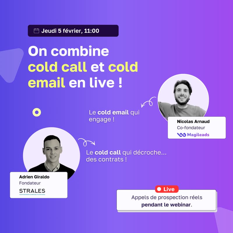 Cover Image for On combine cold call et cold email en live !