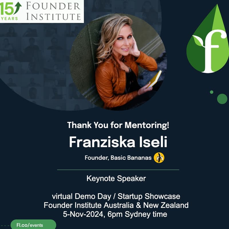 Cover Image for Founder Institute Australia Demo Day virtual startup showcase & keynote