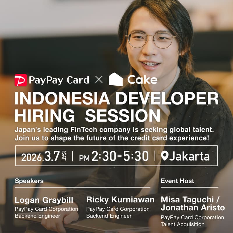 Cover Image for PayPay Card Developer Hiring Session in Jakarta