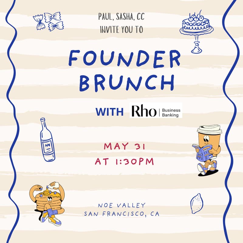 Cover Image for Founders Brunch with Depth VC, Menlo Ventures & Rho