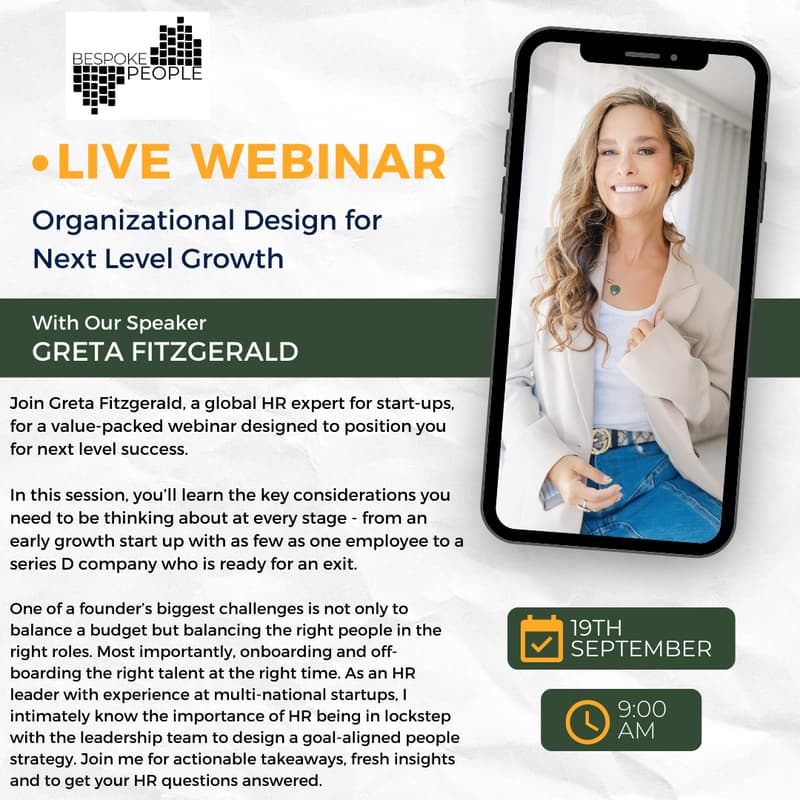 Cover Image for Organizational Design for Next Level Growth Webinar