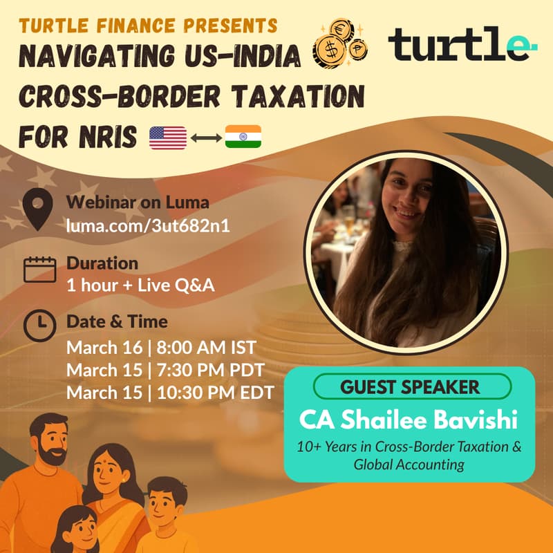 Cover Image for Cross-border Taxation for US NRIs & OCIs | Turtle Finance