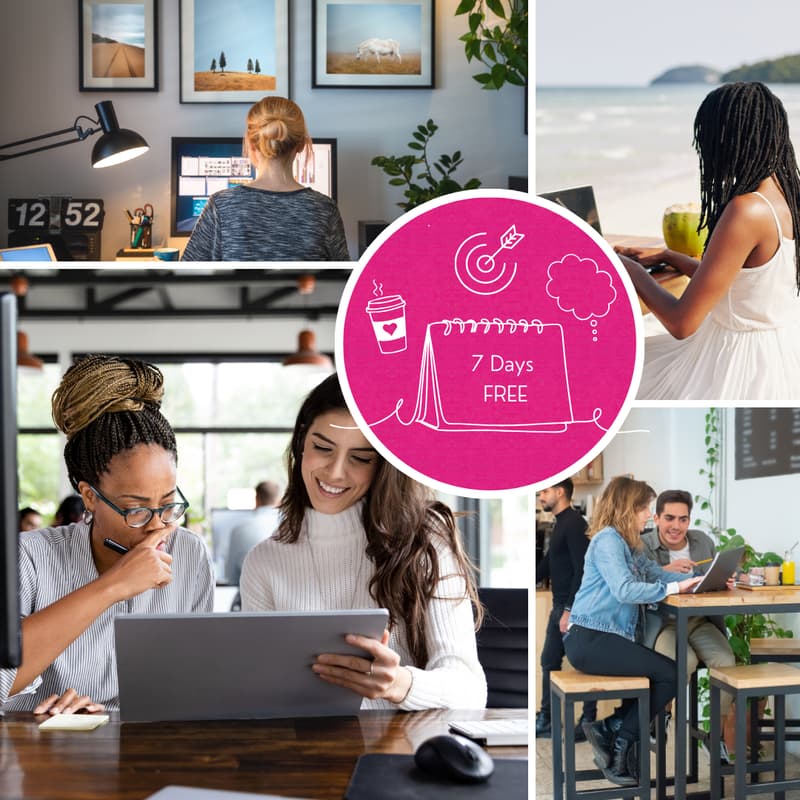 Focus & Connect: 7 Days of FREE Co-Working · Luma