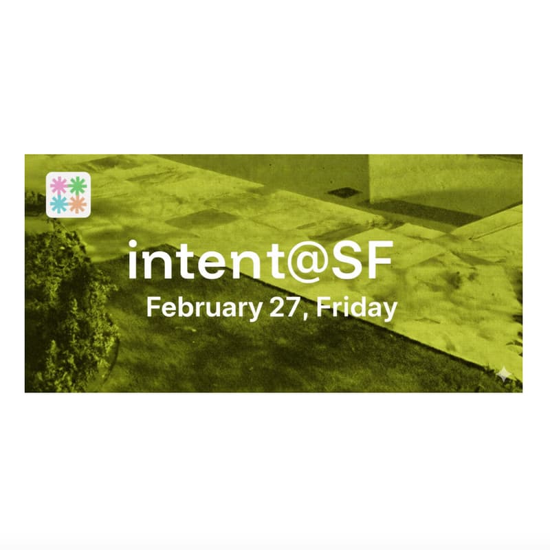 Cover Image for Intent @ SF: Meet your people w good sushi! 🍣🍵
