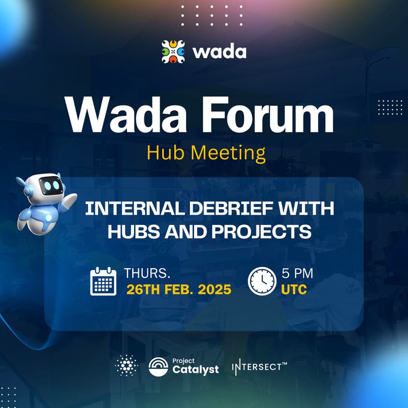 Cover Image for Wada Weekly Forum | Internal debrief with hubs and projects