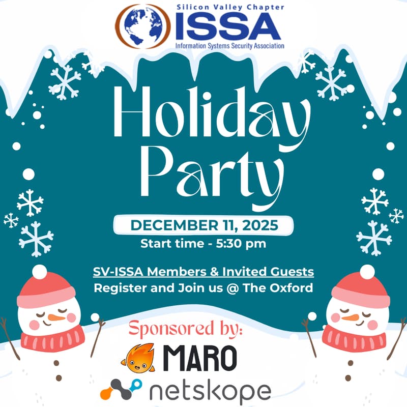 Cover Image for December 2025 Event: SV-ISSA Winter Holiday Party