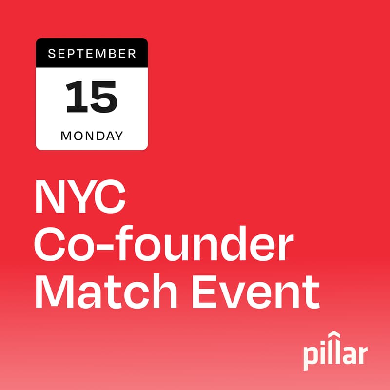 Cover Image for Pillar VC NYC Co-founder Match Event