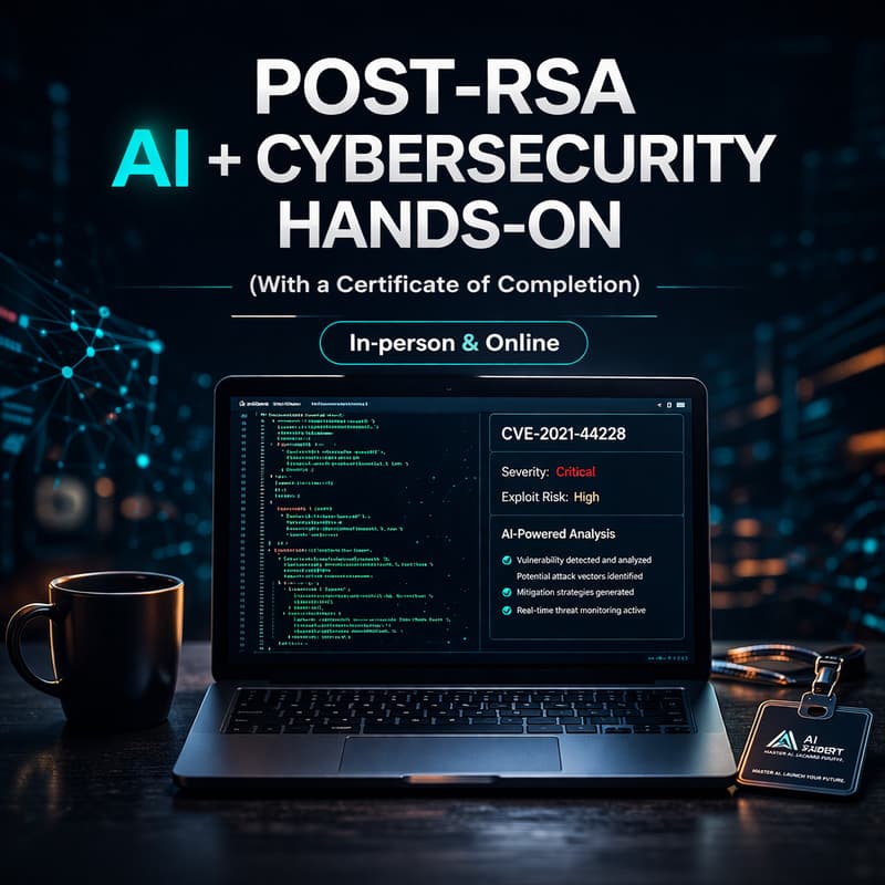 Cover Image for RSAC: AI + CYBERSECURITY HANDS-ON WORKSHOP (With a Certificate of Completion)