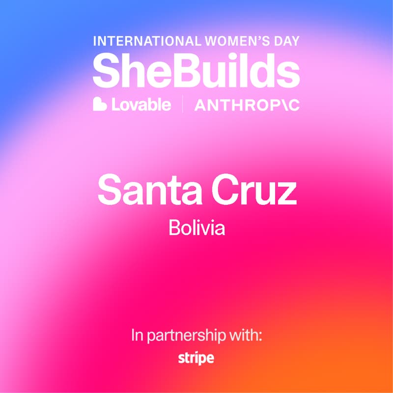 Cover Image for YAIS Lab x SheBuilds on Lovable para el Día Internacional de la Mujer