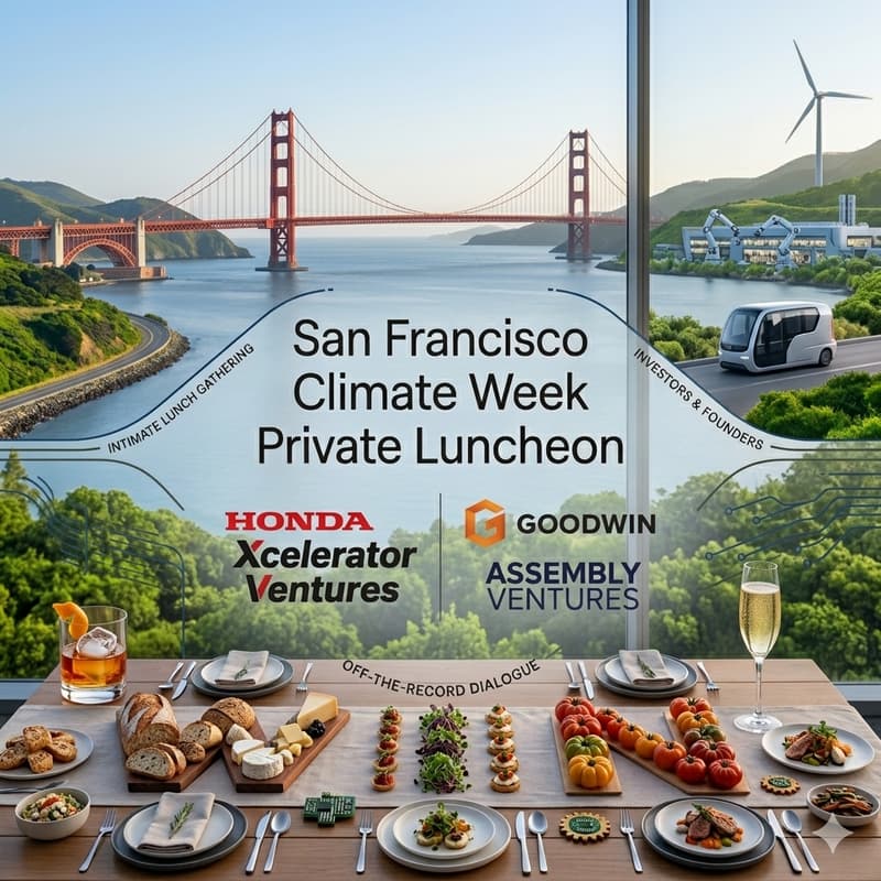 Cover Image for SFCW Private Lunch by Honda Xcelerator Ventures, Assembly Ventures and Goodwin Law