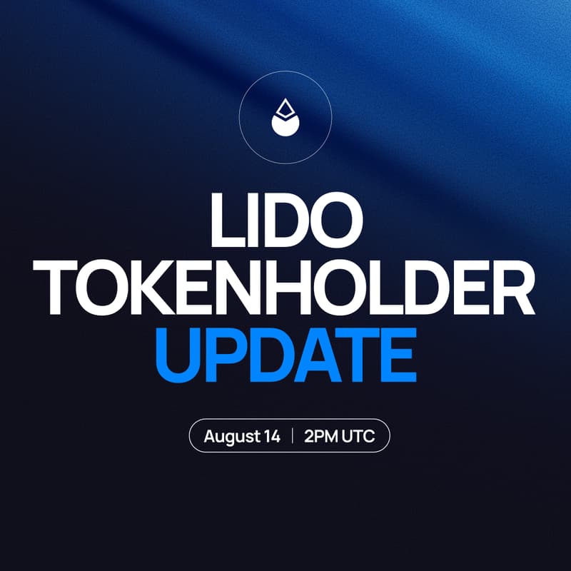 Cover Image for Lido Tokenholder Update Call
