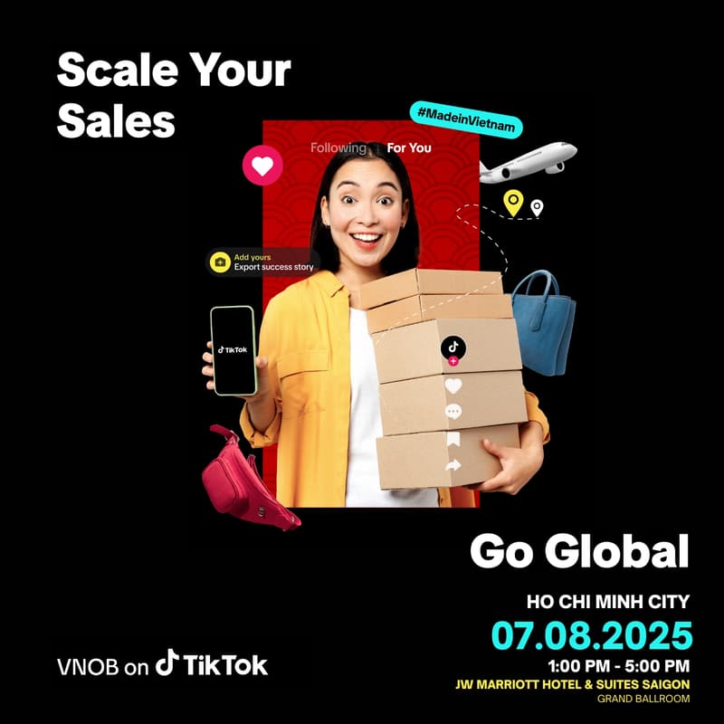 Cover Image for VNOB on TikTok 2025 – Scale your sales, Go global (Ho Chi Minh City)