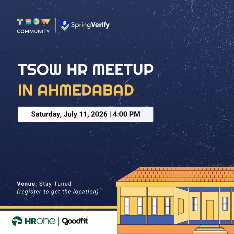 Cover Image for TSOW HR Meetup in Ahmedabad