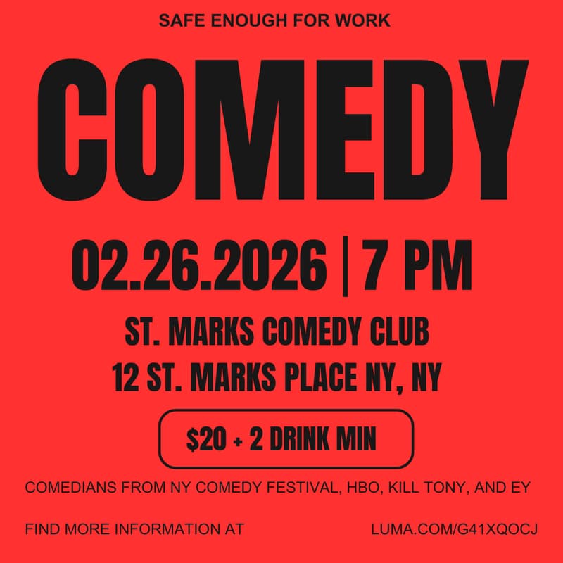 Cover Image for Safe Enough For Work Comedy Show