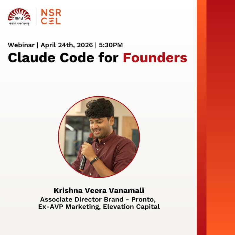 Cover Image for Startup Essentials Week Ep #3: Claude Code for Founders with Krishna Veera Vanamali Y