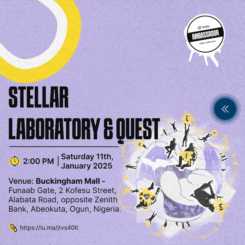 Cover Image for Stellar Meetup Ogun - Stellar Laboratory & Quest