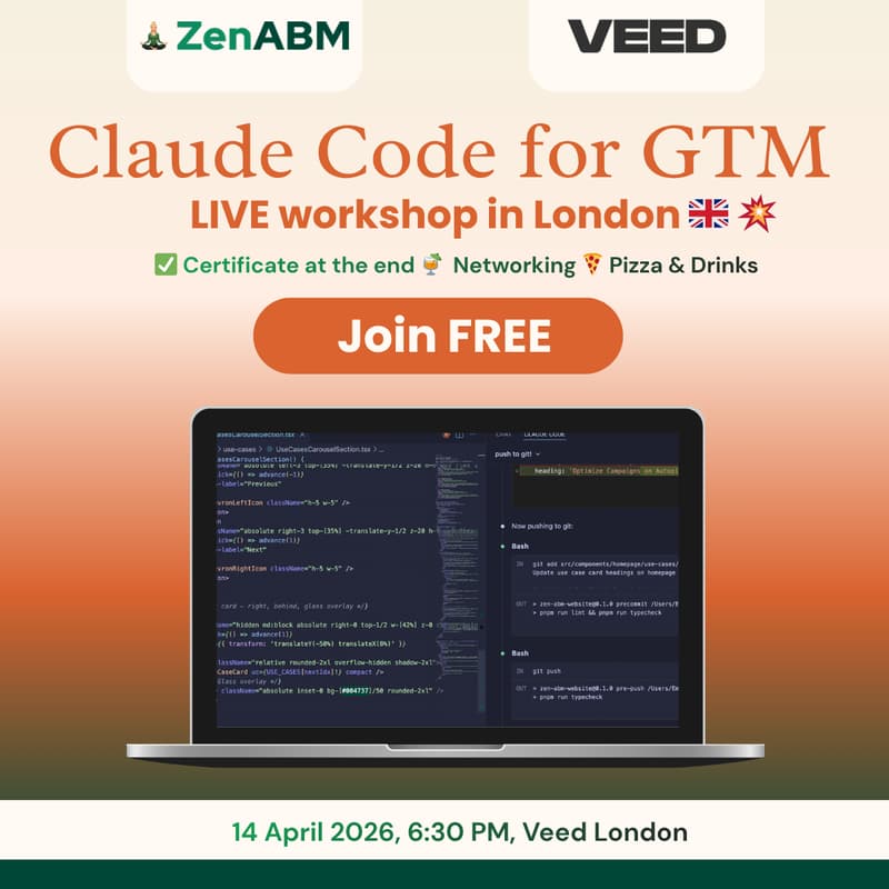 Cover Image for Claude Code for GTM (ABM focus)