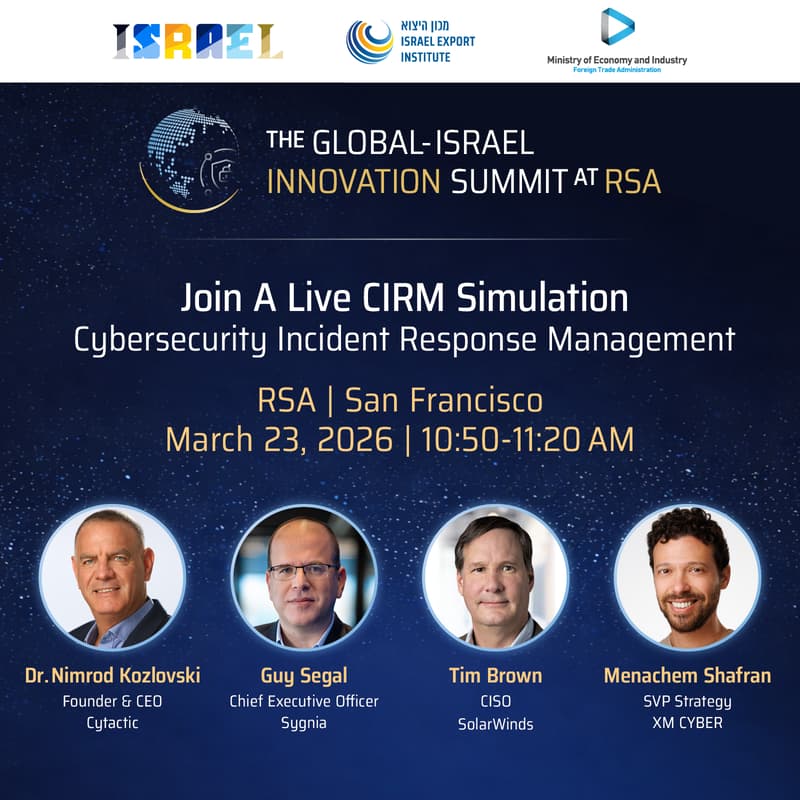 Cover Image for Live CIRM Simulation: The Global Israel Innovation Summit at RSA