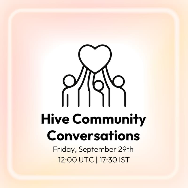 Cover Image for Hive Community Conversations