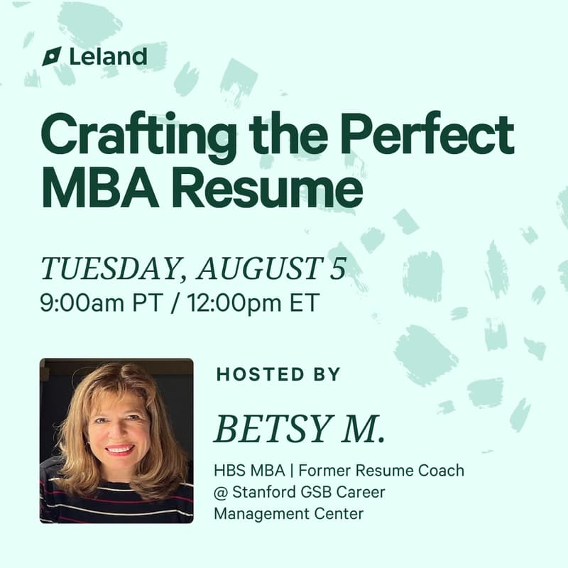 Cover Image for Crafting the Perfect MBA Resume