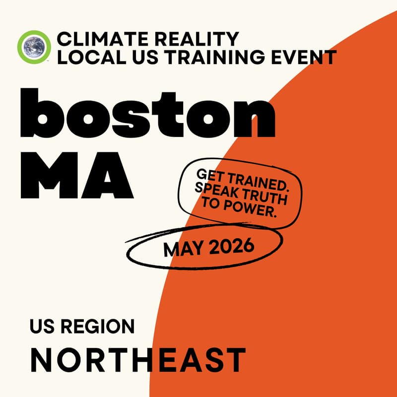 Cover Image for Boston, MA - Climate Reality Local Training Event