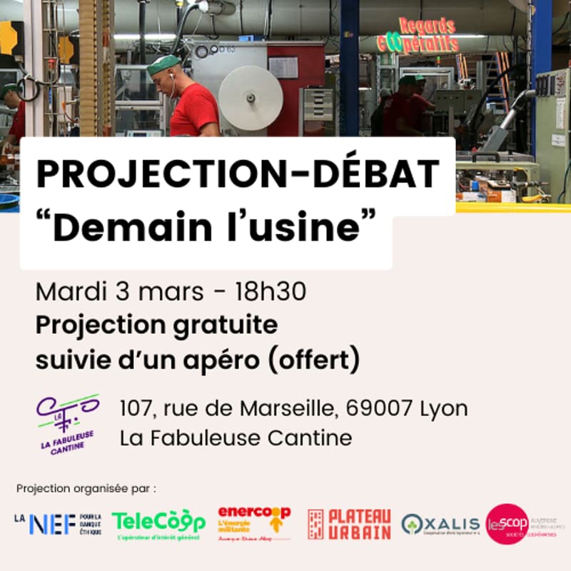 Cover Image for Projection-débat : Demain l'usine