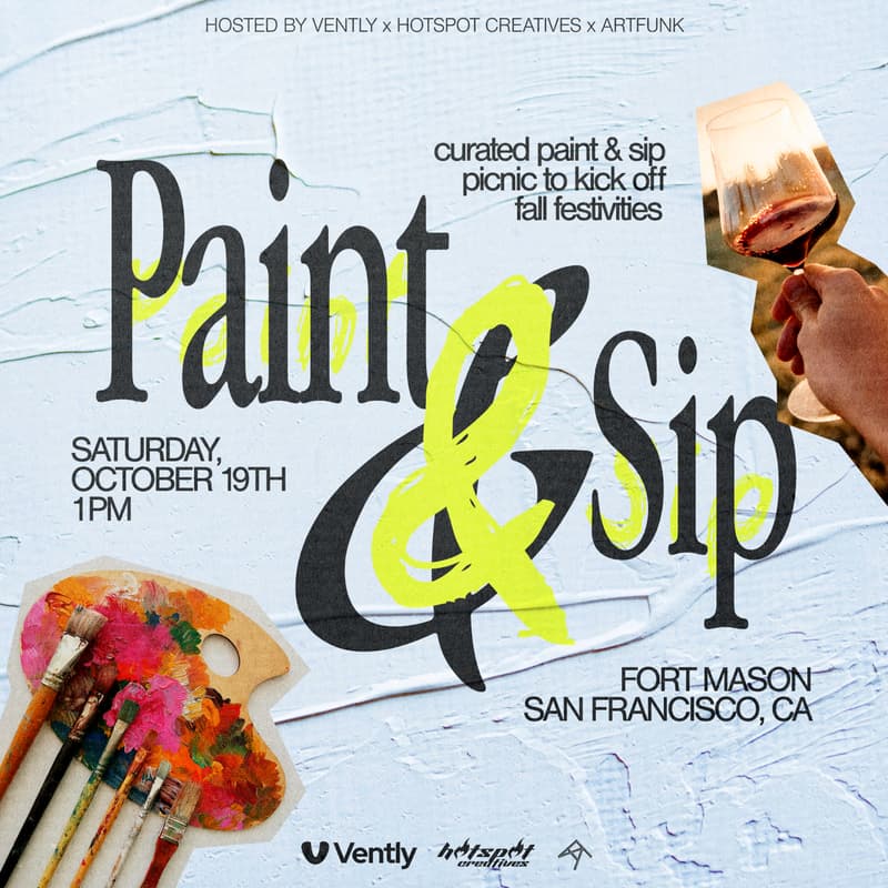 Cover Image for Vently x Hotspot x ArtFunk Paint & Sip Picnic 🧺🍷
