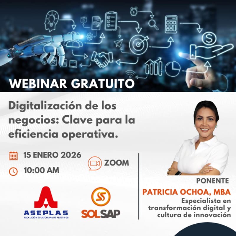 Cover Image for Webinar Gratuito: "Digitalización de los negocios: Clave para la eficiencia operativa".