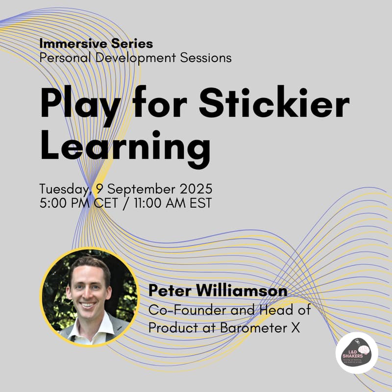 Cover Image for Immersive Series: Play for Stickier Learning