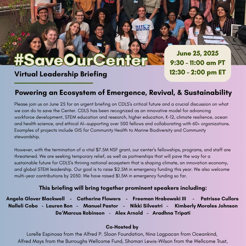 Cover Image for #SaveOurCenter CDLS Virtual Leadership Briefing