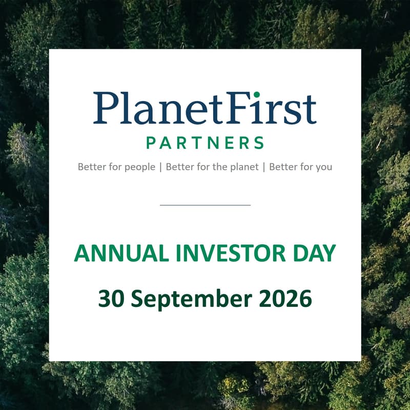 Cover Image for Save the Date : Planet First Partners Investor Day 2026