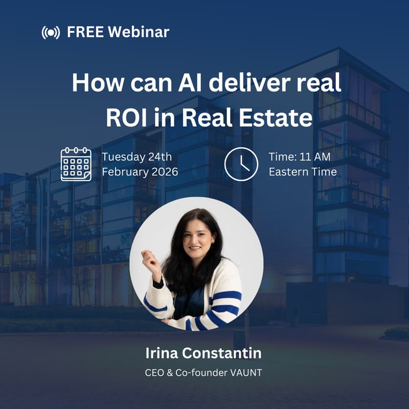 Cover Image for FREE Webinar: How can AI deliver real ROI in Real Estate