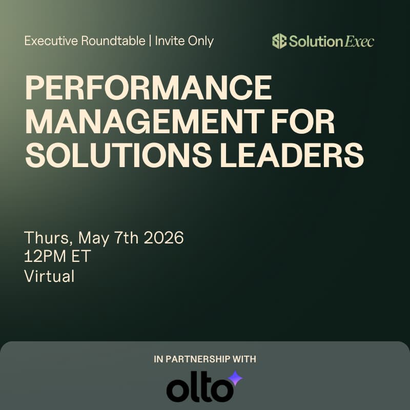 Cover Image for SolutionExec Virtual Roundtable | Performance Management for Solutions Leaders