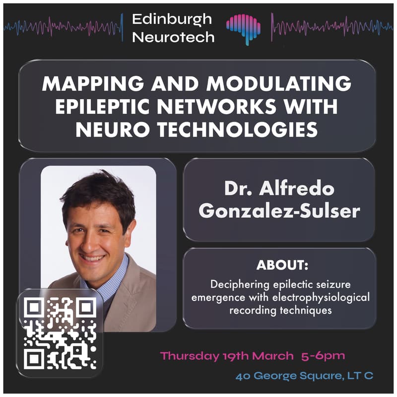 Cover Image for Dr Alfredo Gonzalez-Sulser | Edinburgh Neurotech Talk