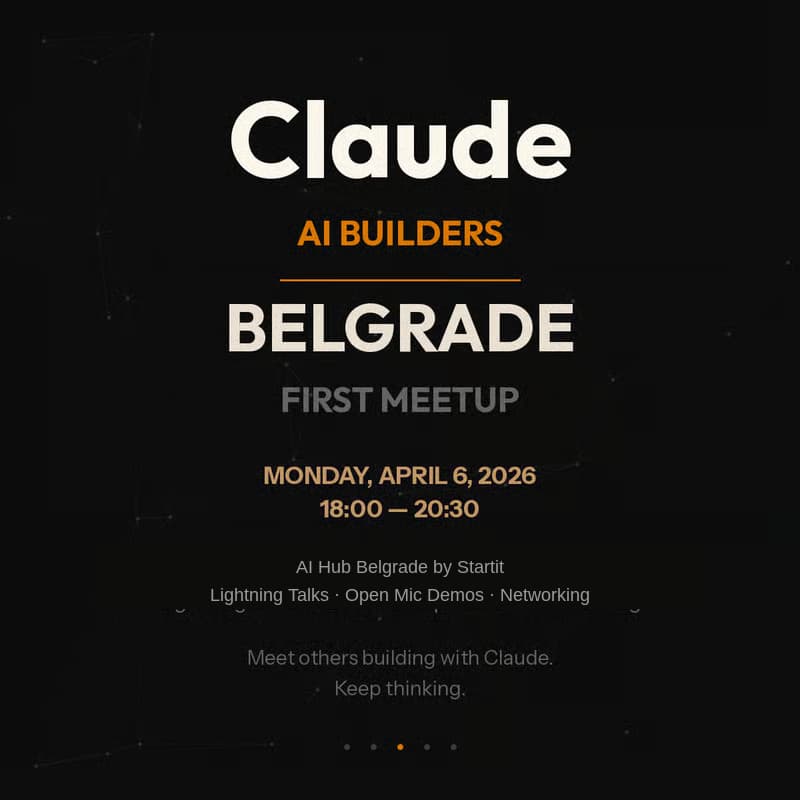 Cover Image for Claude AI Builders Belgrade — First Meetup