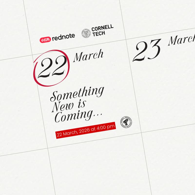 Cover Image for Creator Panel & Mixer | rednote in nyc 🗽| Cornell Tech CSSA