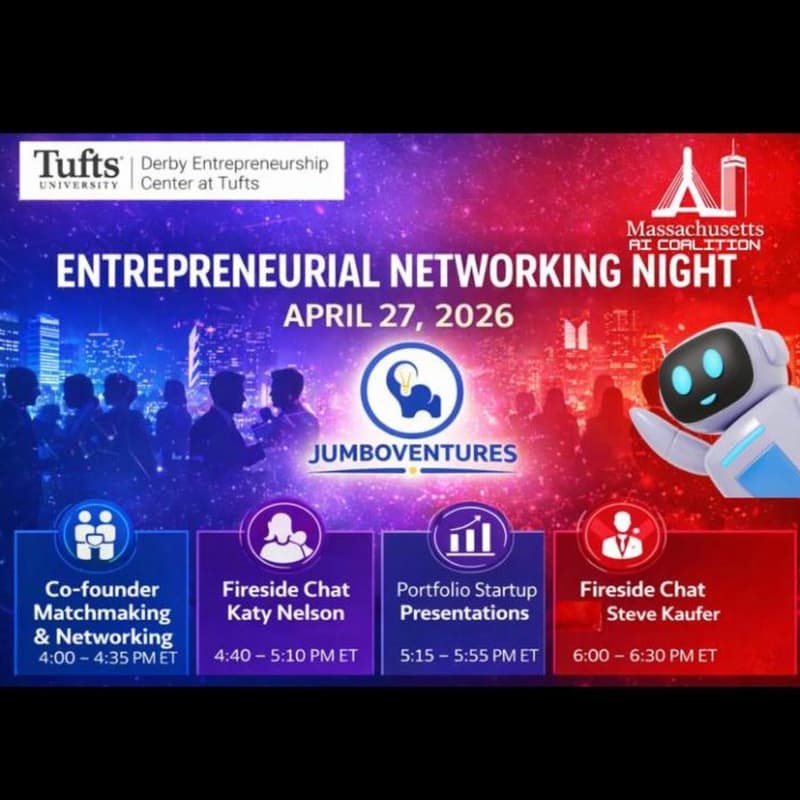 Cover Image for Entrepreneurial Networking Night by Tufts Jumbo Ventures