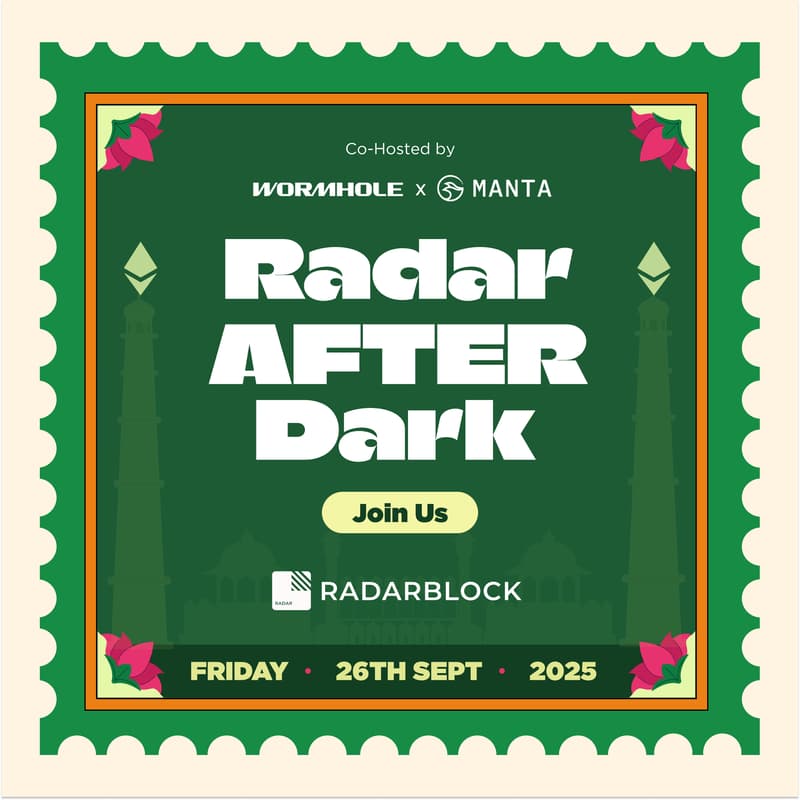Cover Image for Radar After Dark w/ Wormhole, Manta Network and Radarblock