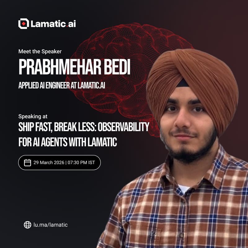 Cover Image for Ship Fast, Break Less: Observability for AI Agents with Lamatic