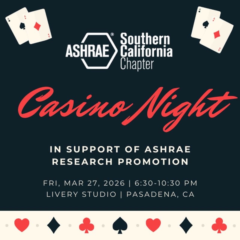 Cover Image for Casino Night: ASHRAE SoCal Research Promotion Fundraiser