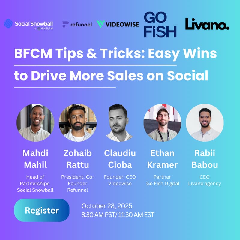 Titelbild für BFCM Tips & Tricks: Easy Wins to Drive More Sales with Social