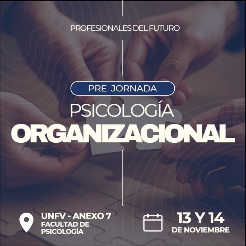 Cover Image for Pre jornada de psicología organizacional UNFV