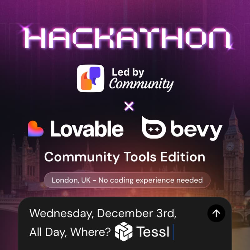 Cover Image for AI Lovable Hackathon London: Community Tools Edition