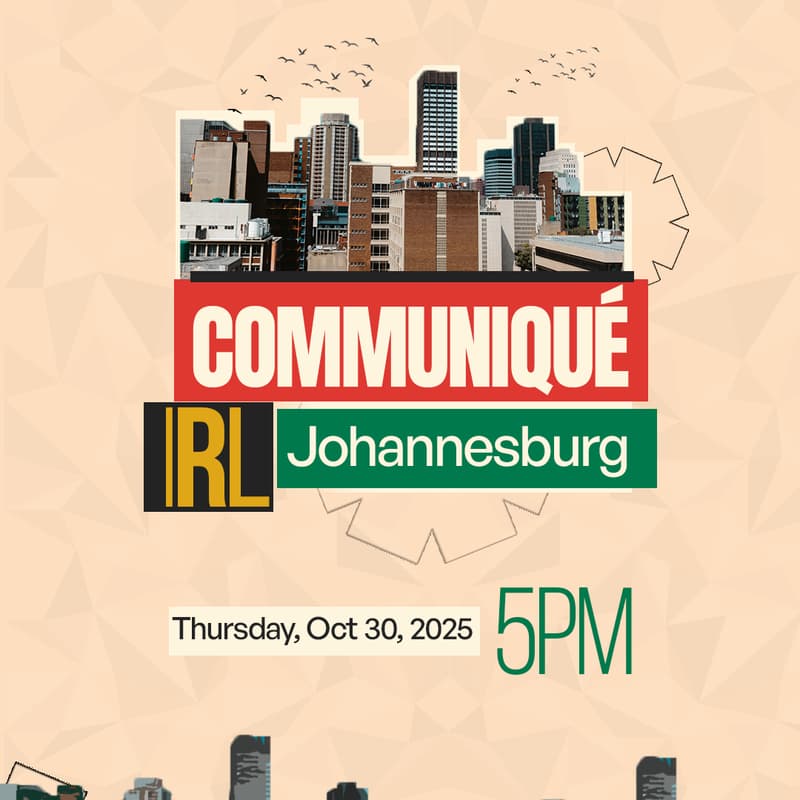 Cover Image for Communiqué IRL - Johannesburg