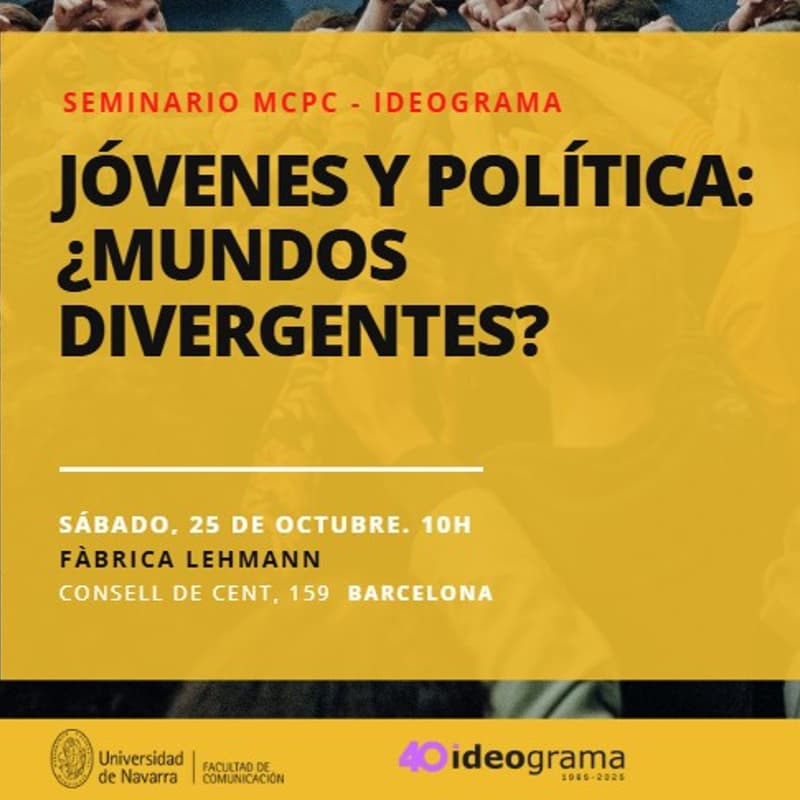 Cover Image for Seminario MCPC-Ideograma «Jóvenes y política: ¿mundos divergentes?»