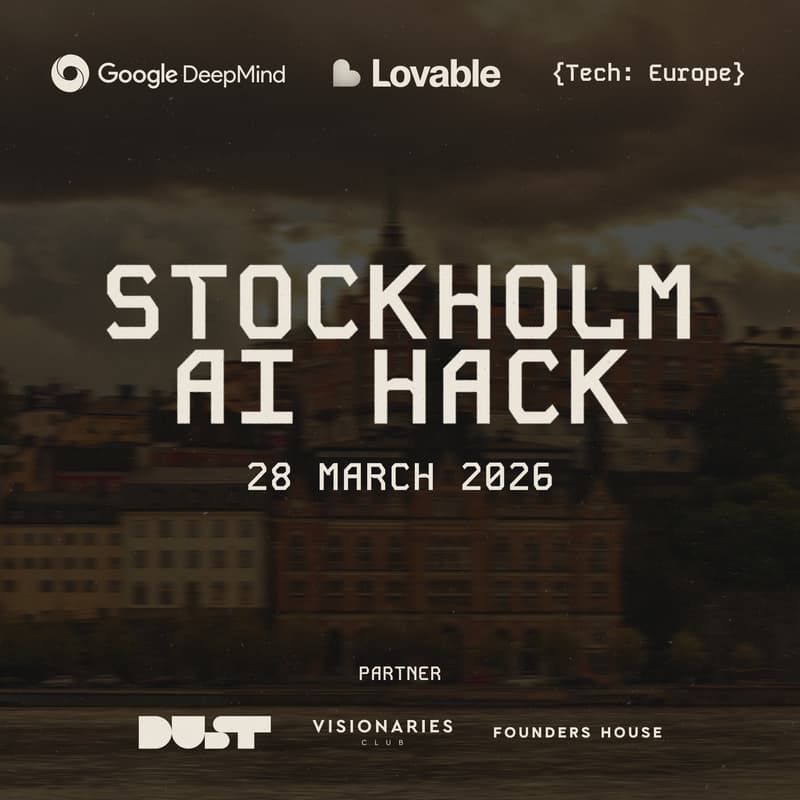 Cover Image for {Tech: Europe} Stockholm AI Hackathon | Founder Edition