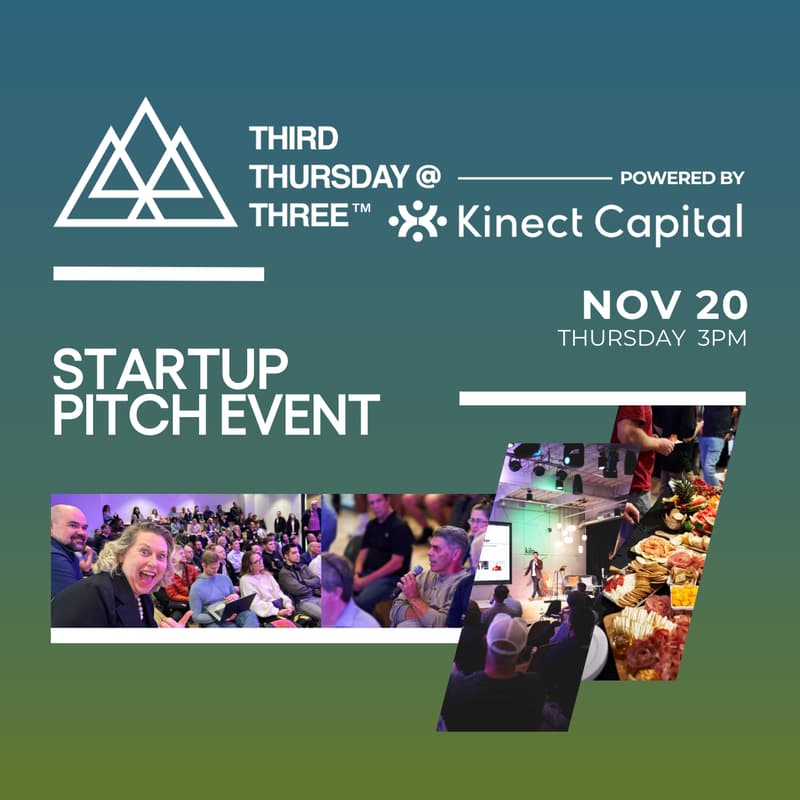 Cover Image for Third Thursday @ Three Startup Pitch Event