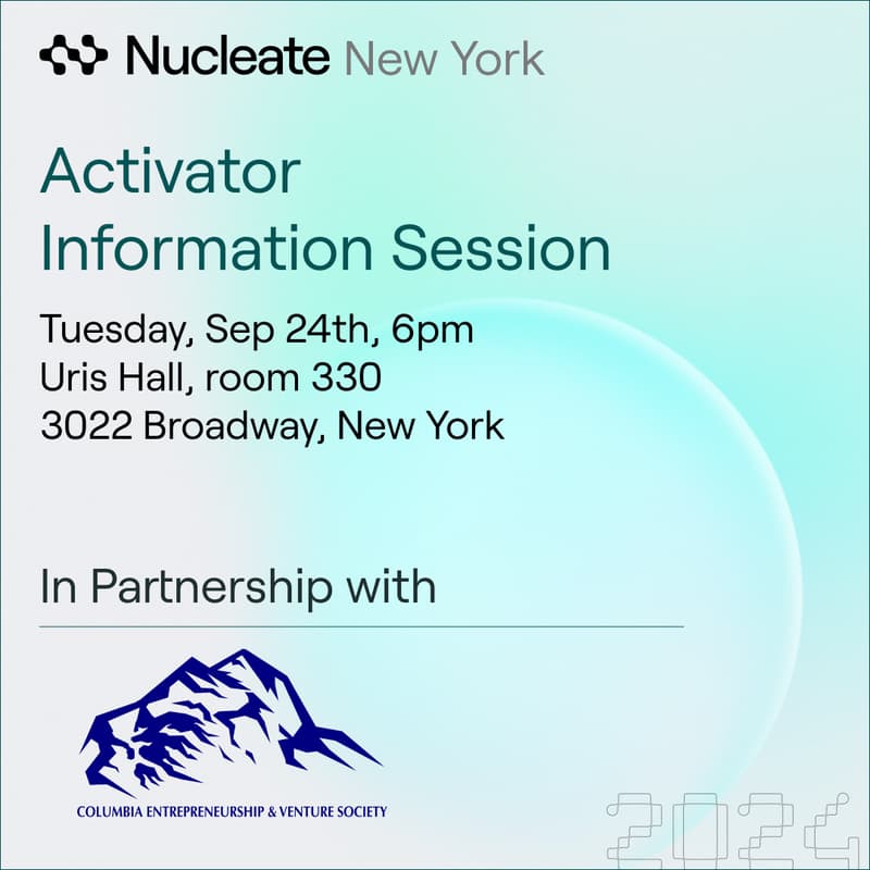 Cover Image for Nucleate NY Activator Info Session - Columbia Morningside