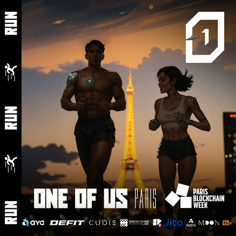 Cover Image for ONE OF US Morning Run // Aya, Defit, Cudis, SuperTeam FR, Jito Europa, Moon ring, 071Labs, Aethir, Moonwalk Fitness & TBV