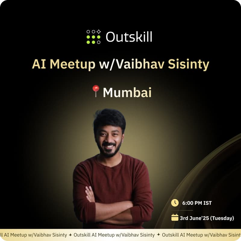 Cover Image for AI Meetup w/Vaibhav Sisinty In Mumbai